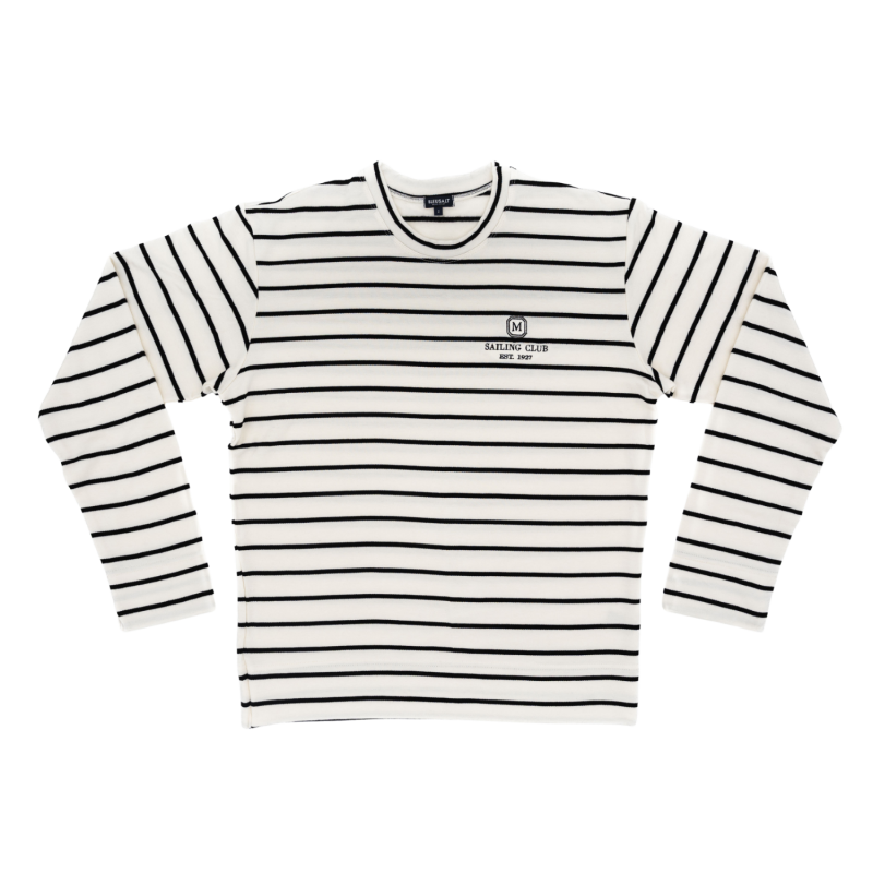 The Mark Sailing Club Striped Crewneck